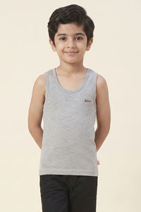 Lee Cooper Boys Solid Vest (Pack of 2) - Multicolor — thumbnail 2